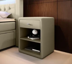 Designer Nachttisch Sky (Kunstleder)