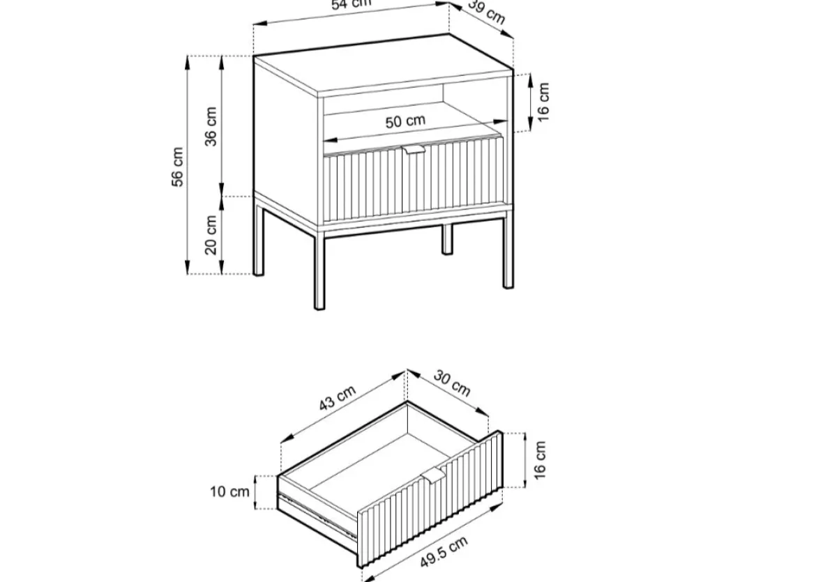 Designer Nachttisch Verilo