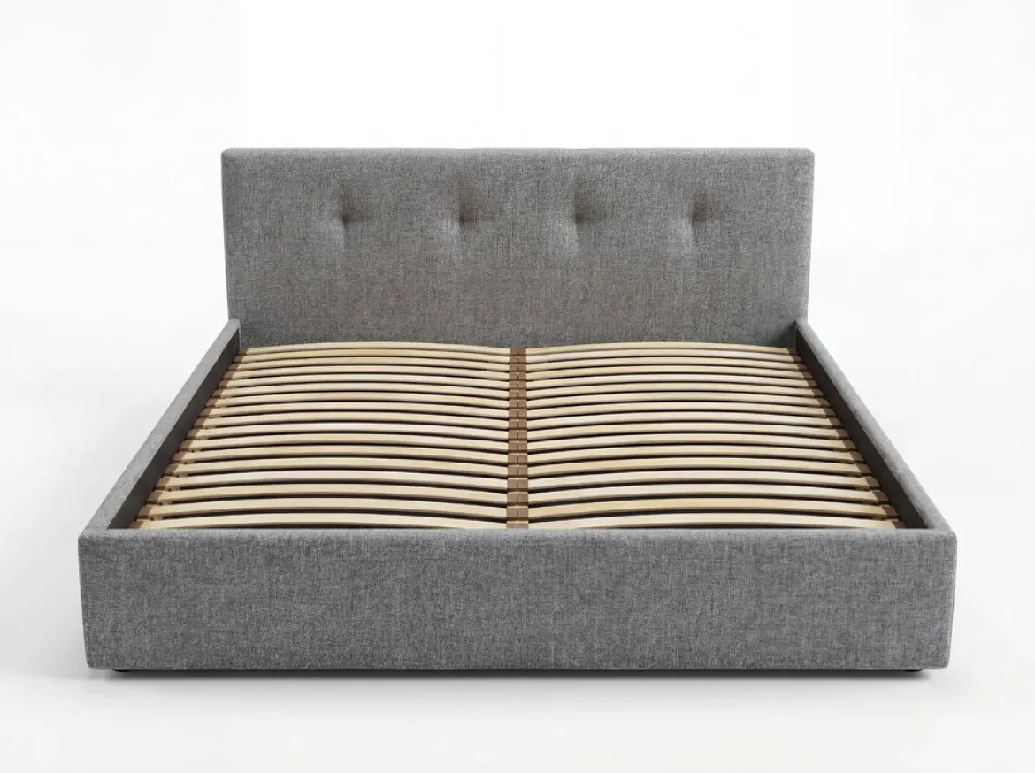 Designer Polsterbett Alva in Samt mit Stauraum
