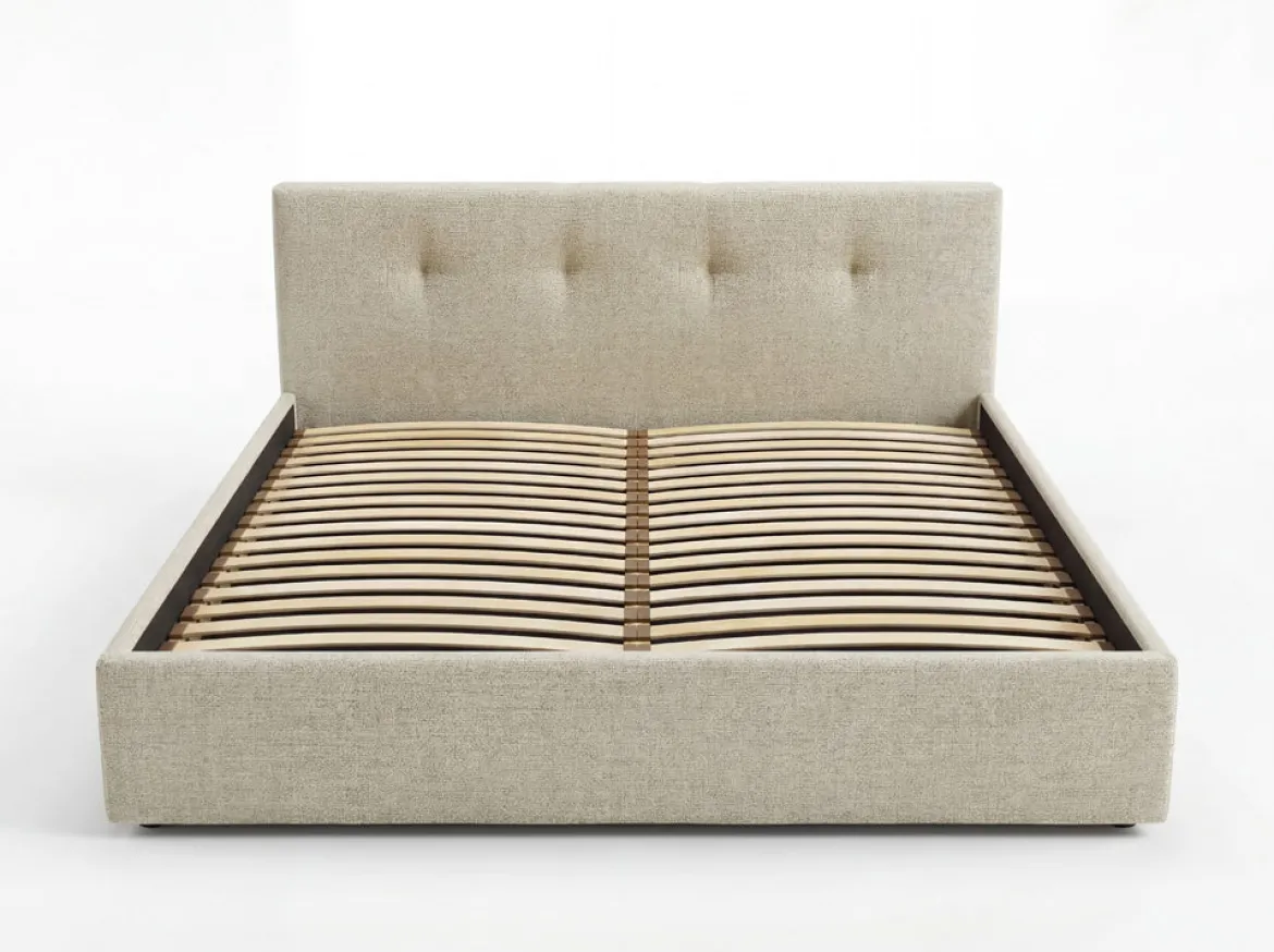 Designer Polsterbett Alva in Samt mit Stauraum
