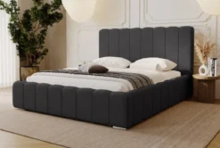 Designer Polsterbett Alvano in Samt mit Stauraum