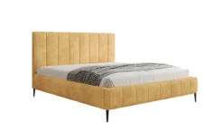 Designer Polsterbett Astrid in Cord mit Stauraum