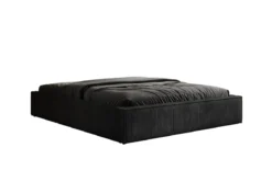 Designer Polsterbett Base mit Stauraum ohne Headboard in Cord