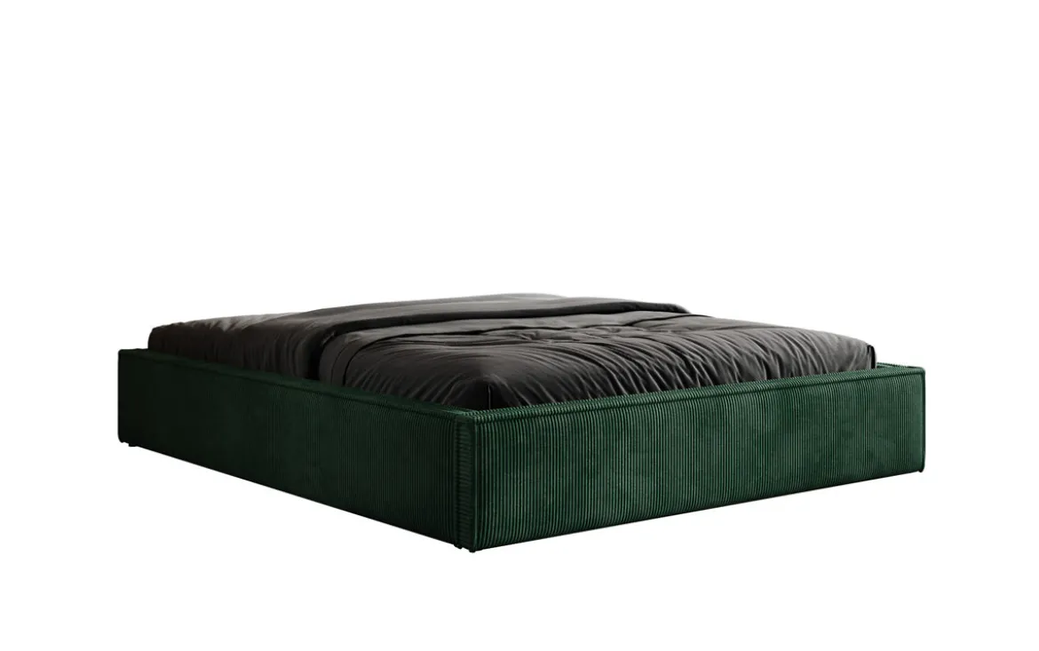 Designer Polsterbett Base mit Stauraum ohne Headboard in Cord