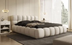 Designer Polsterbett Boston Stoff mit Stauraum