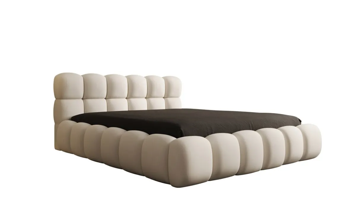 Designer Polsterbett Boston Stoff mit Stauraum