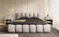 Designer Polsterbett Boston Stoff mit Stauraum