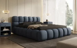 Designer Polsterbett Boston Stoff mit Stauraum
