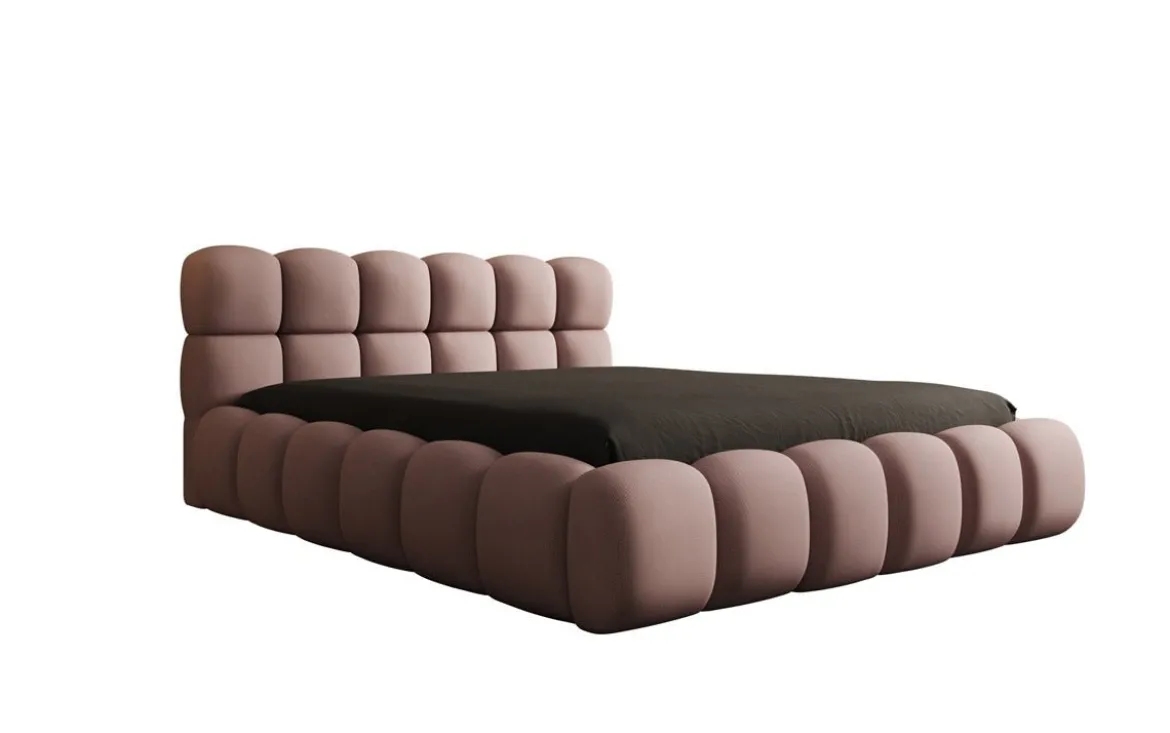 Designer Polsterbett Boston Stoff mit Stauraum