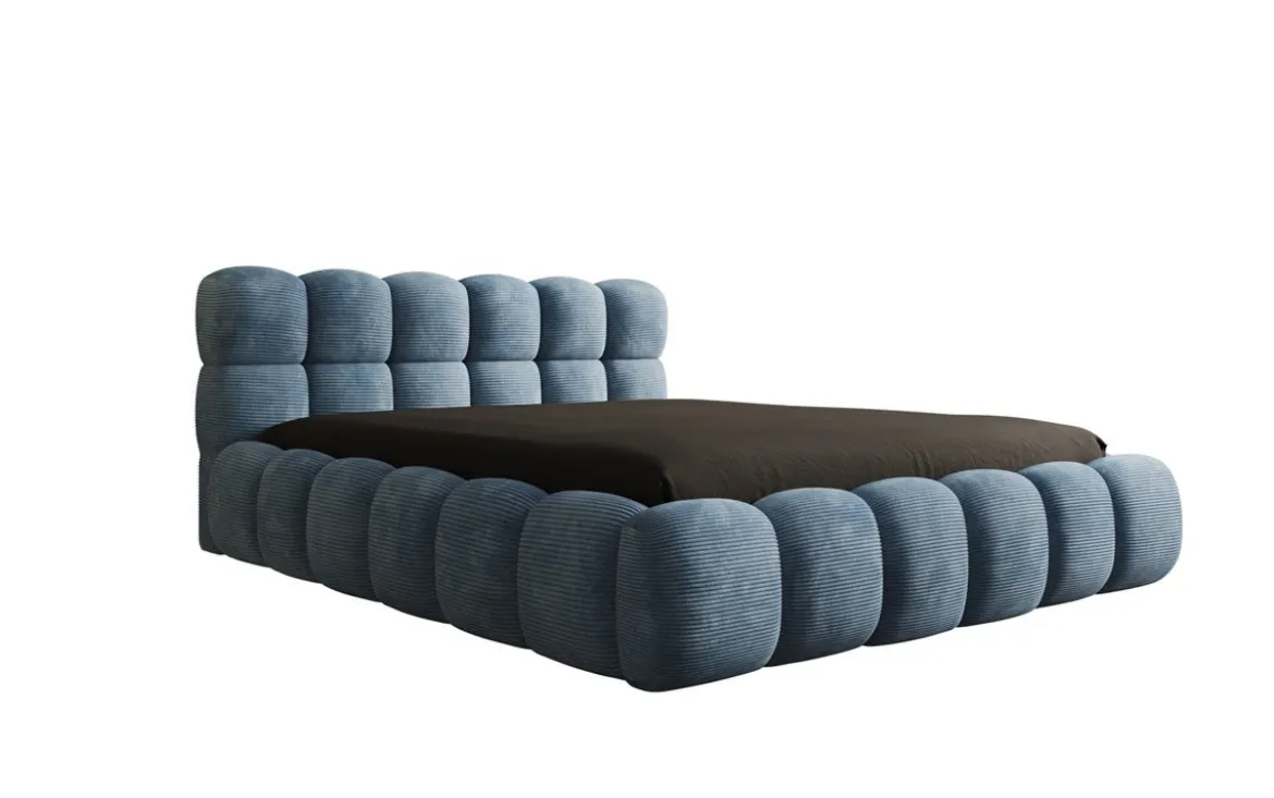 Designer Polsterbett Boston Cord mit Stauraum