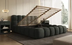 Designer Polsterbett Boston Cord mit Stauraum
