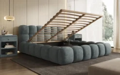 Designer Polsterbett Boston Cord mit Stauraum