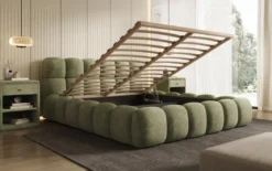 Designer Polsterbett Boston Cord mit Stauraum