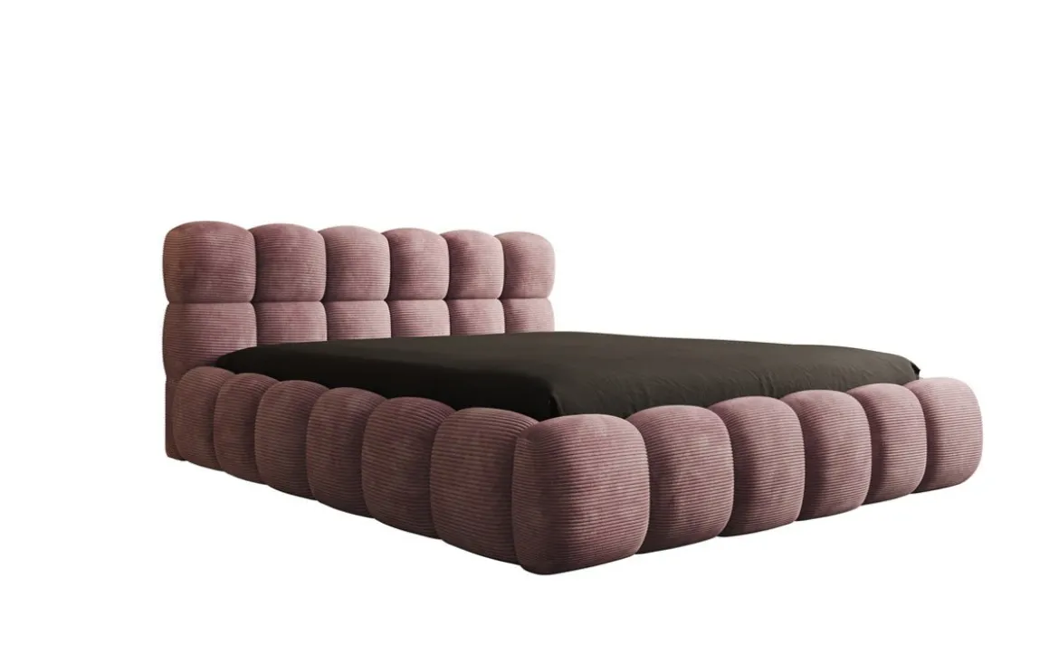 Designer Polsterbett Boston Cord mit Stauraum