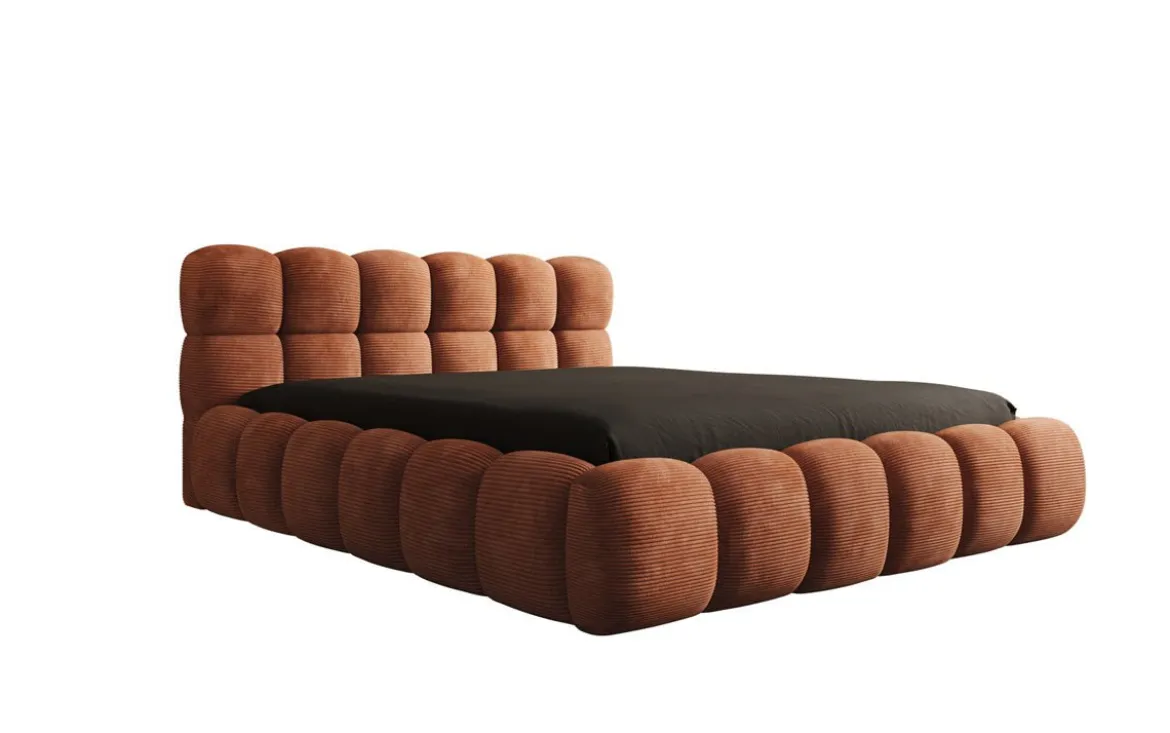 Designer Polsterbett Boston Cord mit Stauraum