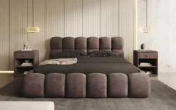 Designer Polsterbett Boston Cord mit Stauraum