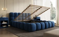 Designer Polsterbett Boston Samt mit Stauraum