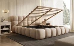 Designer Polsterbett Boston Samt mit Stauraum