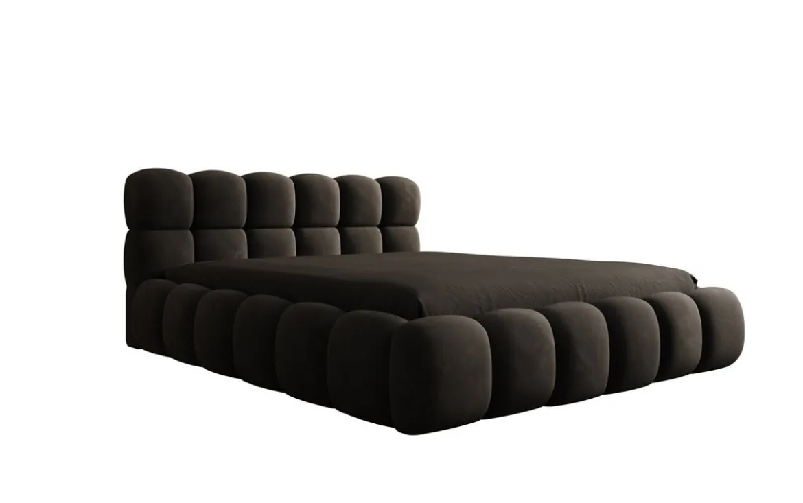 Designer Polsterbett Boston Samt mit Stauraum