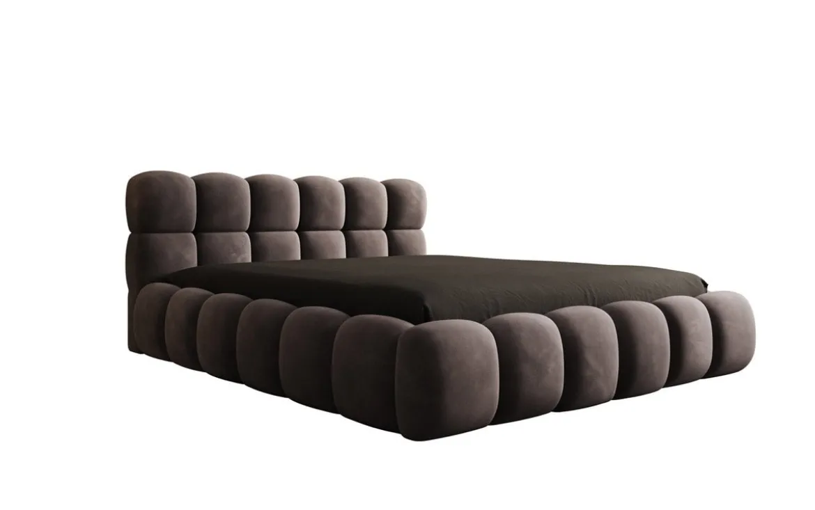 Designer Polsterbett Boston Samt mit Stauraum