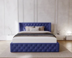 Designer Polsterbett Celestia in Samt mit Stauraum