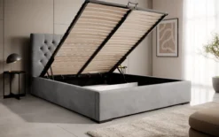 Designer Polsterbett Chester mit Stauraum