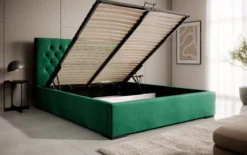 Designer Polsterbett Chester mit Stauraum