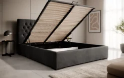 Designer Polsterbett Chester mit Stauraum