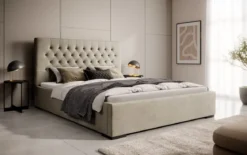 Designer Polsterbett Chester mit Stauraum
