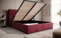 Designer Polsterbett Chester mit Stauraum