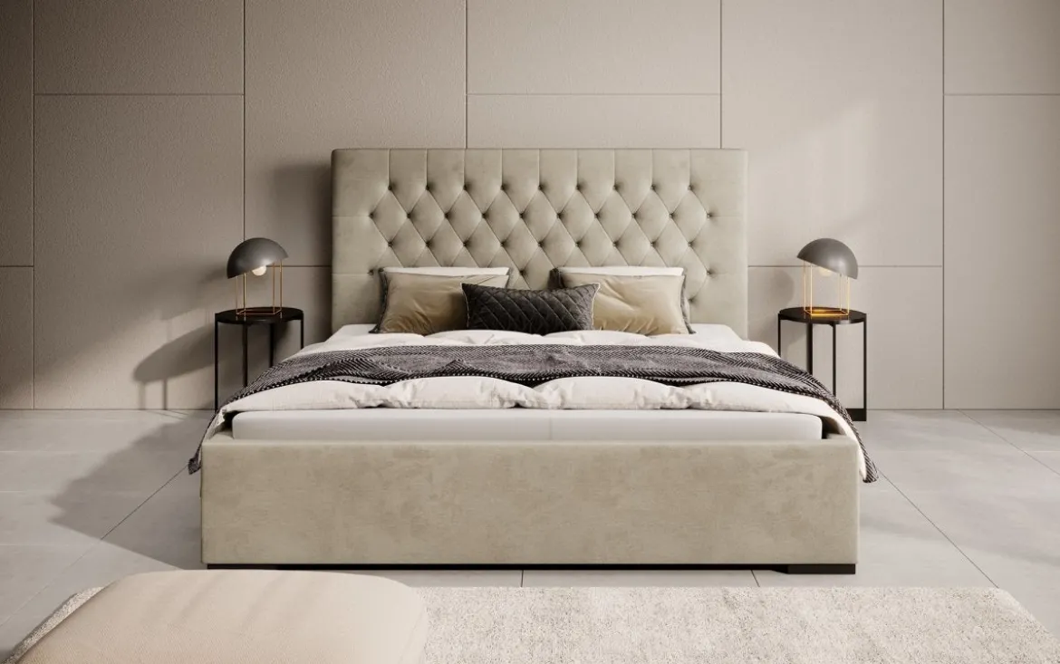 Designer Polsterbett Chester mit Stauraum