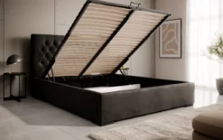 Designer Polsterbett Chester mit Stauraum