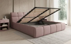 Designer Polsterbett Dallas Stoff mit Stauraum