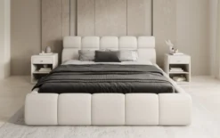 Designer Polsterbett Dallas Stoff mit Stauraum