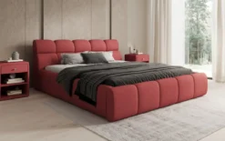 Designer Polsterbett Dallas Stoff mit Stauraum