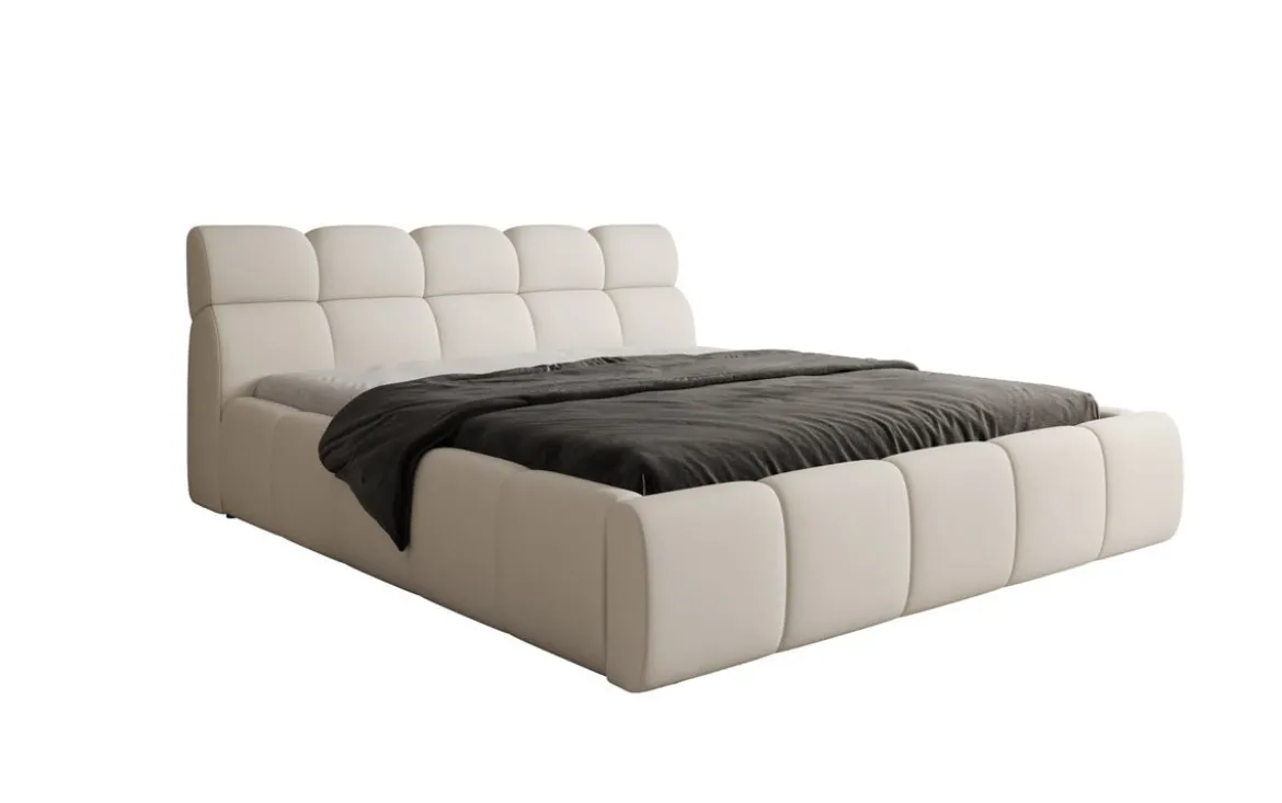 Designer Polsterbett Dallas Stoff mit Stauraum