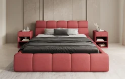 Designer Polsterbett Dallas Stoff mit Stauraum