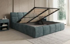 Designer Polsterbett Dallas Cord mit Stauraum