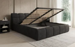Designer Polsterbett Dallas Cord mit Stauraum