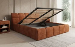 Designer Polsterbett Dallas Cord mit Stauraum