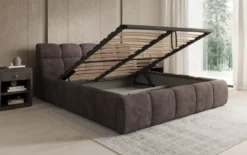 Designer Polsterbett Dallas Cord mit Stauraum
