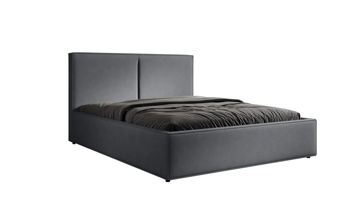 Designer Polsterbett Elara in Stoff mit Stauraum
