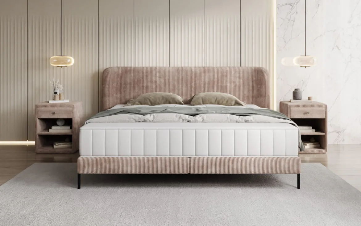 Designer Polsterbett Enna in Cord