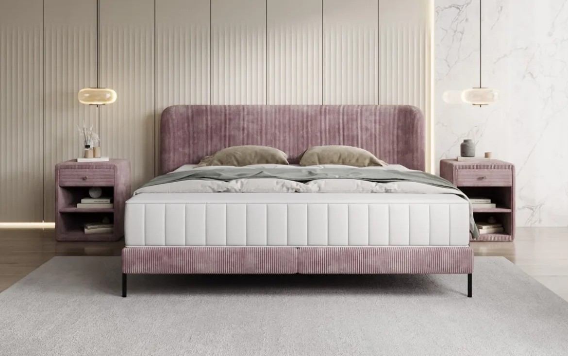 Designer Polsterbett Enna in Cord