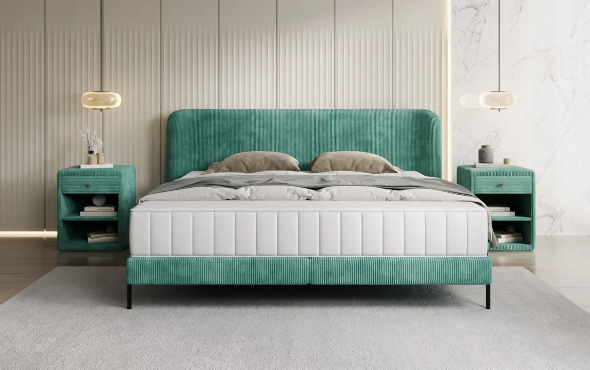 Designer Polsterbett Enna in Cord