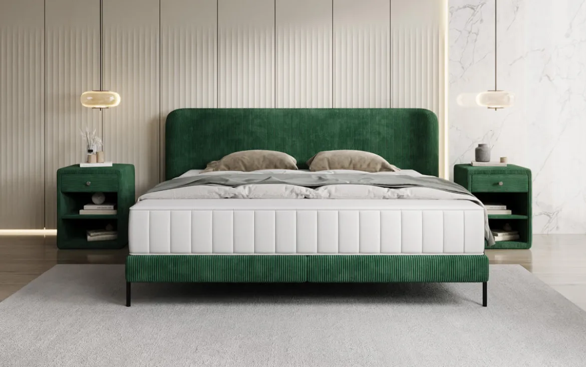 Designer Polsterbett Enna in Cord