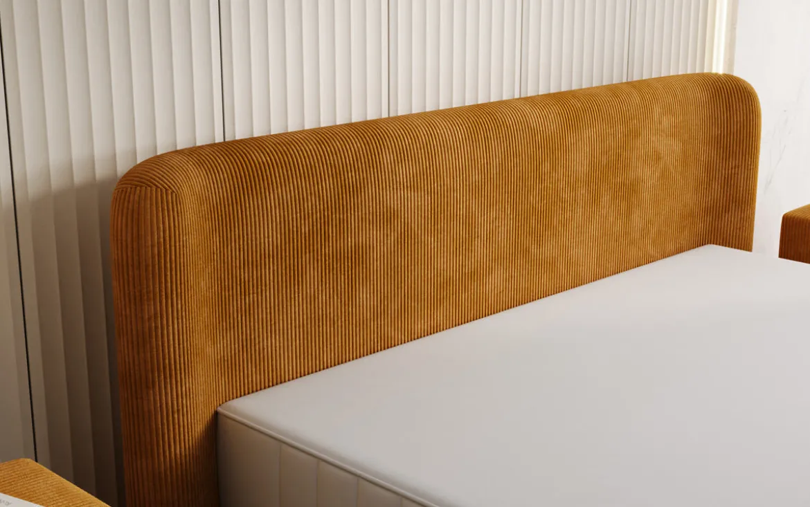Designer Polsterbett Enna in Cord