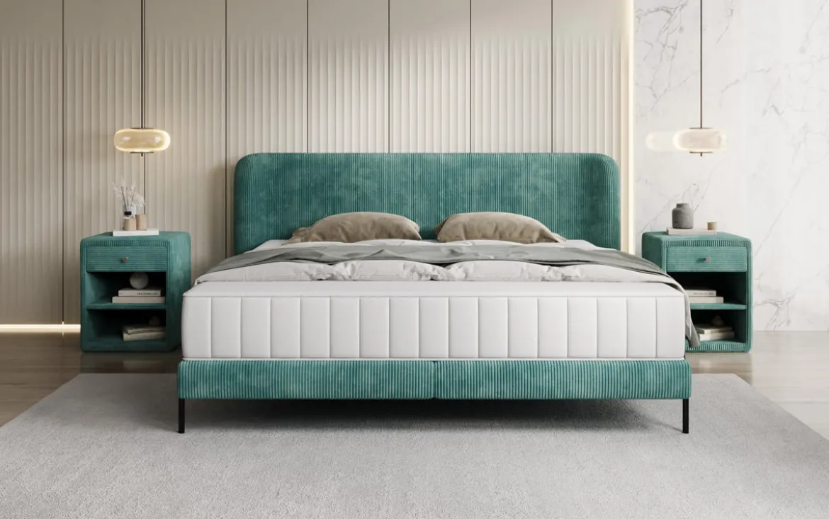 Designer Polsterbett Enna in Cord