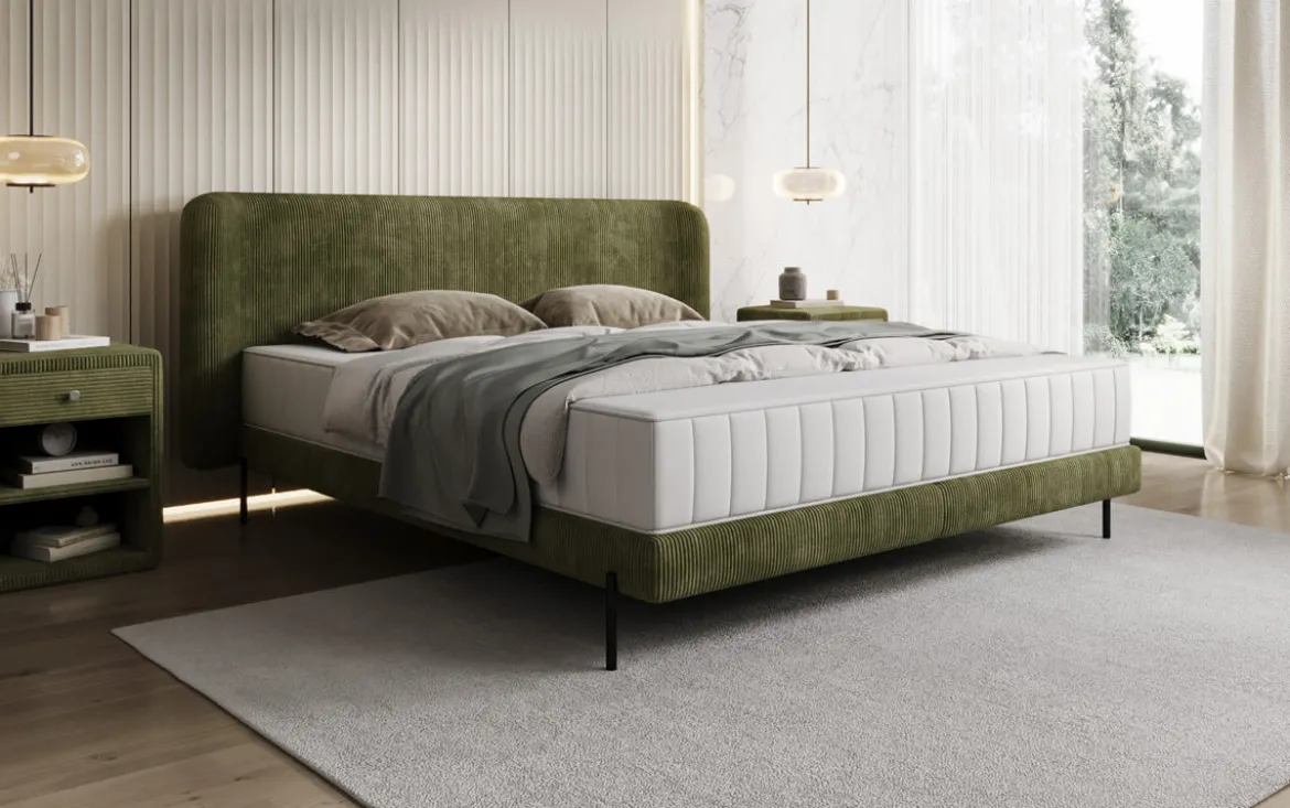 Designer Polsterbett Enna in Cord