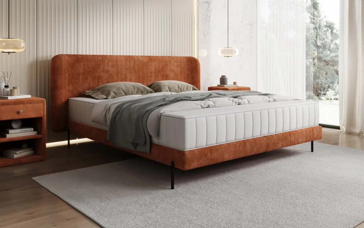 Designer Polsterbett Enna in Cord